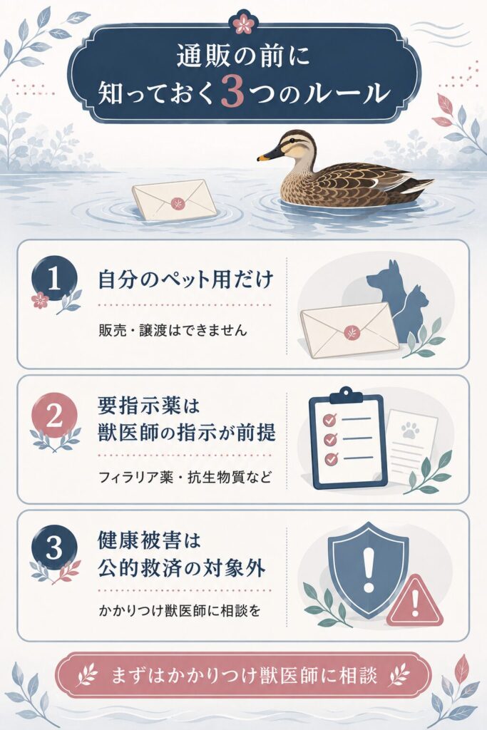 個人輸入で守る3つのルールを示した解説図